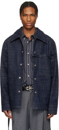 NULLUS SSENSE Exclusive Blue Rope Selvedge Denim Jacket
