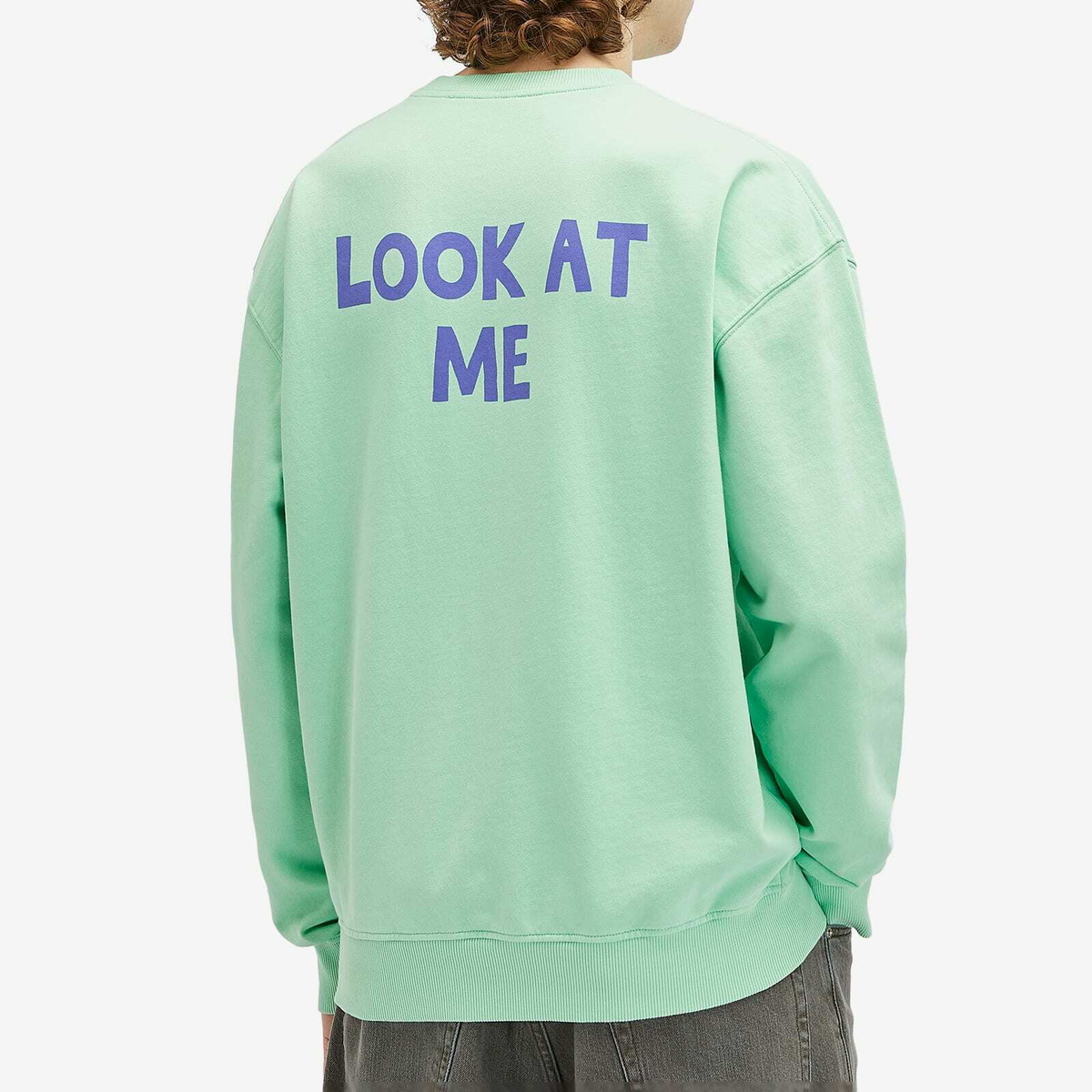 JW Anderson Men's JWA Back Print Sweatshirt in Spearmint