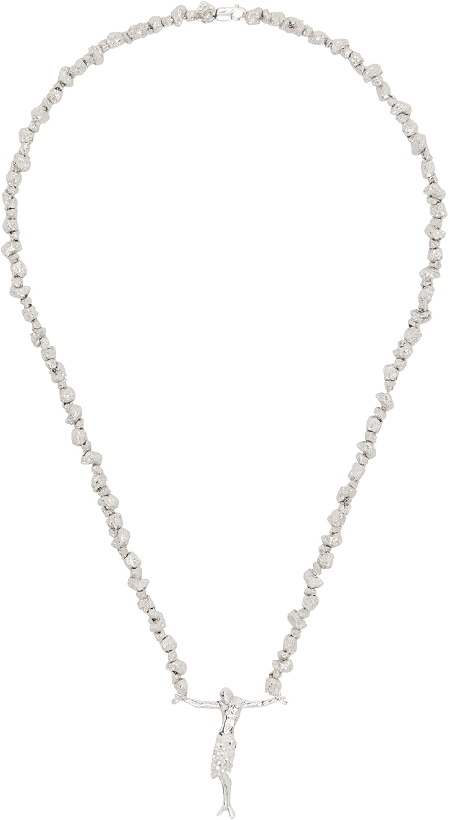 Photo: Veneda Carter SSENSE Exclusive Silver VC018 Necklace