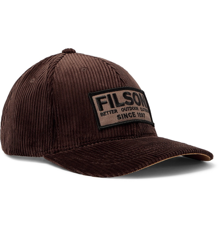 Photo: Filson - Logo-Appliquéd Cotton-Corduroy Baseball Cap - Brown