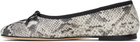 ANINE BING White & Black Jamie Ballerina Flats