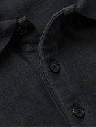 The Row - Bry Cotton-Jersey Polo Shirt - Black