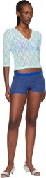 Gimaguas Blue & Brown Camu Shorts