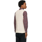 BEAMS PLUS White Silk Cable Vest