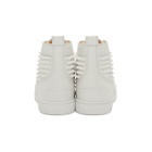 Christian Louboutin White Louis Spikes High-Top Sneakers