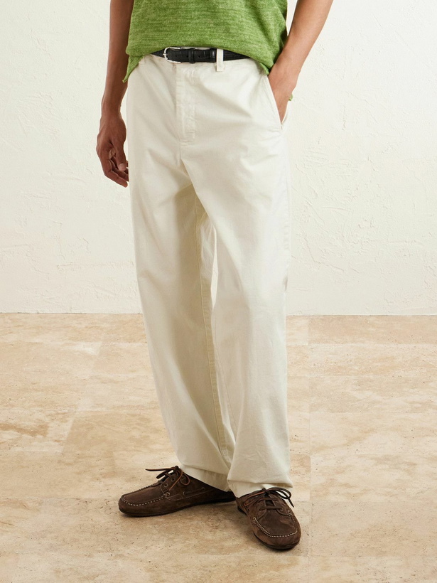 Photo: Manolo Blahnik - Marino Suede Boat Shoes - Brown