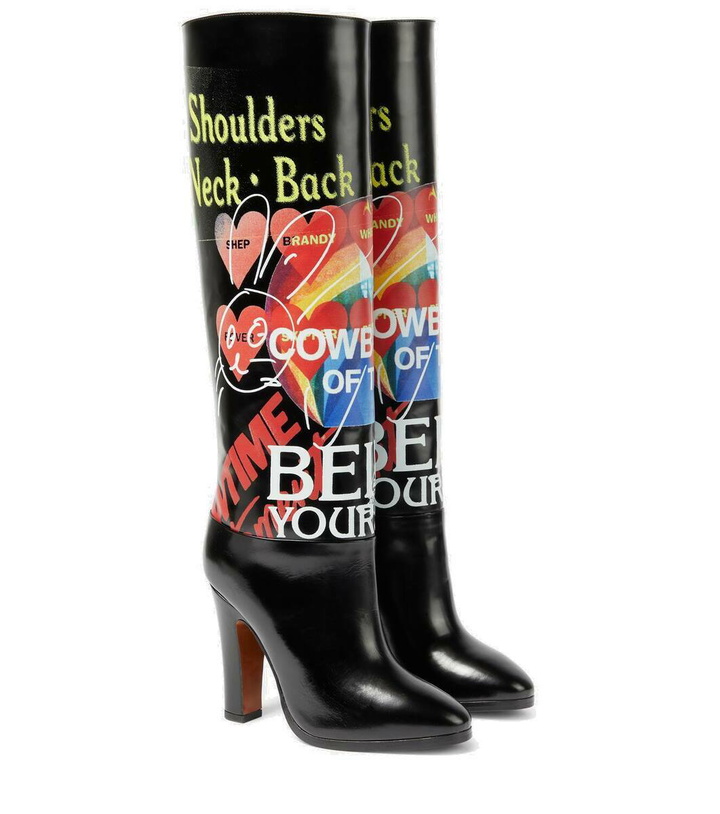 Photo: Vivienne Westwood Midas printed leather knee-high boots