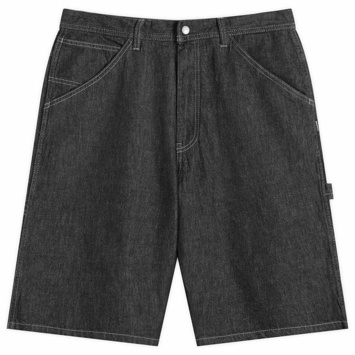 Photo: Neighborhood Men's Denim Painter Shorts in Black