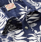 Go Barefoot - Tahitian Leaf Printed Cotton Shirt - Blue