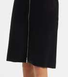 Ferragamo Zip-up belted pencil skirt