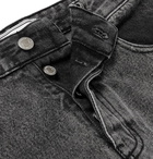 AMI - Slim-Fit Faded-Denim Jeans - Men - Black