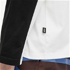 P.A.M. Men's Bi Colour Oversized Long Sleeve T-Shirt in Black/White