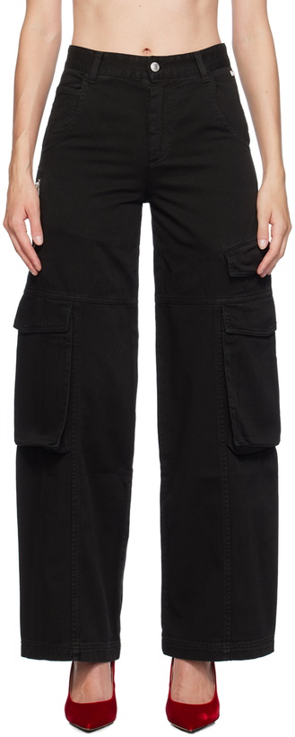 Photo: GCDS Black Ultracargo Cargo Pants