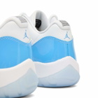 Air Jordan Men's 11 Retro Low Sneaker in White/University Blue