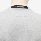 C.P. Company Men's Arm Lens Crew Sweat in Grey Melange