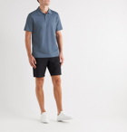 Theory - Slim-Fit Contrast-Tipped Pima Cotton-Blend Polo Shirt - Blue