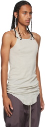 Rick Owens Grey Basic Rib Tank Top