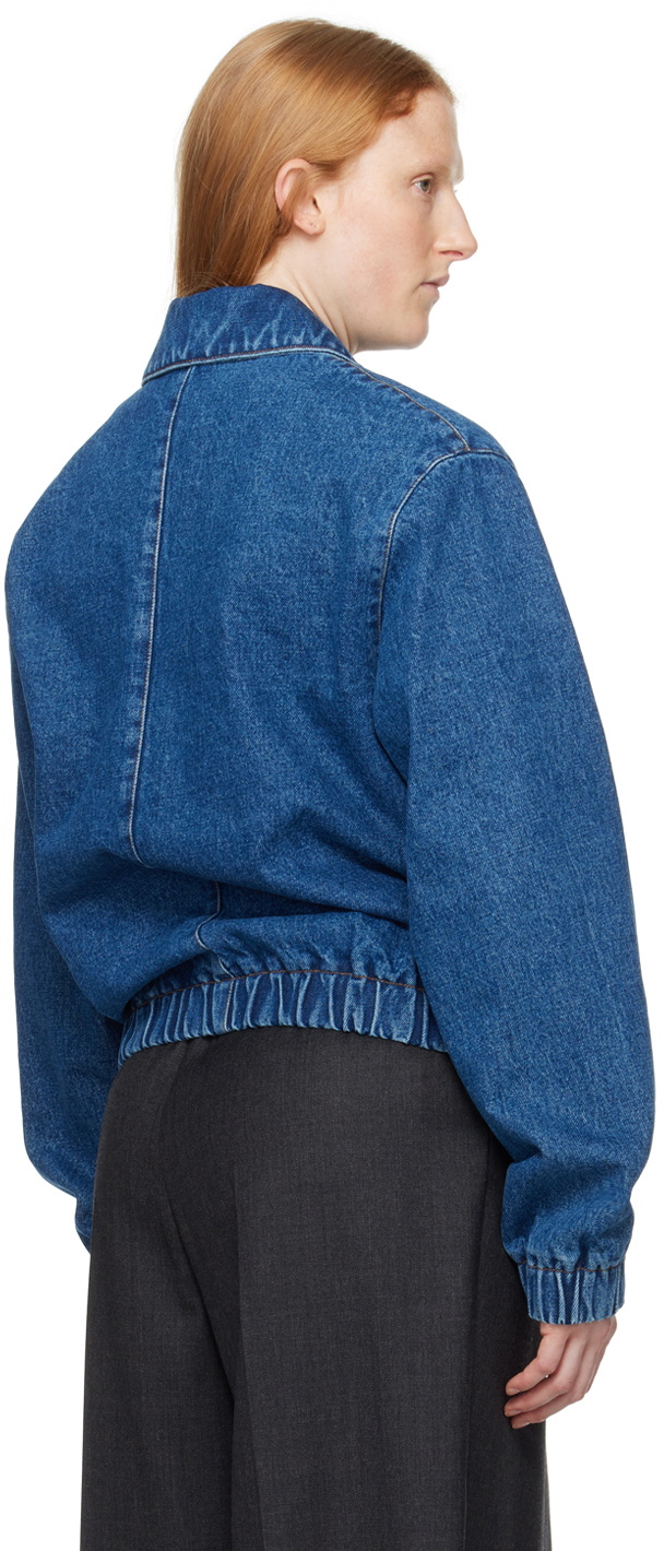 AMI Paris Blue Ami de Cœur Denim Jacket
