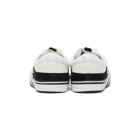 Palm Angels White and Black Palm Vulcanized Low Sneakers