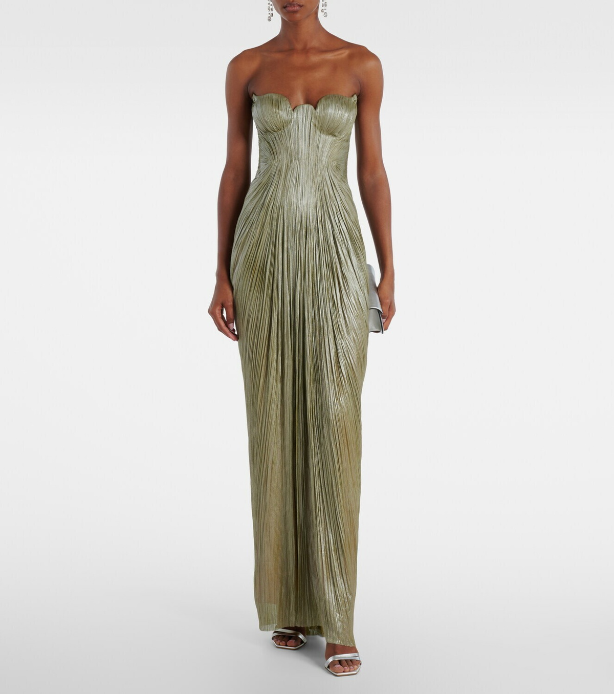 Maria Lucia Hohan Jasleen strapless silk tulle corset gown