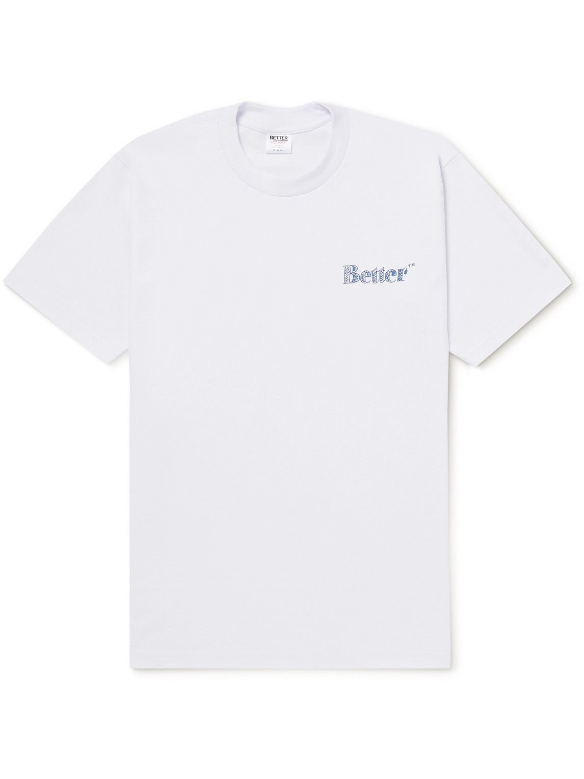 Photo: Better™ Gift Shop - Logo-Print Cotton-Jersey T-Shirt - White