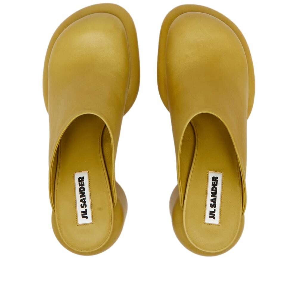 Jil Sander Women's High Heel Mule Shoe in Flax Jil Sander