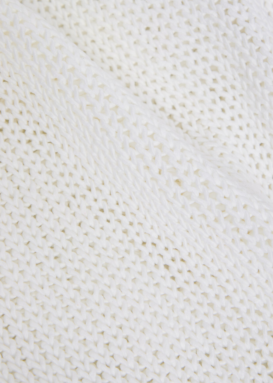 Vince Open-knit Cotton-blend Jumper White