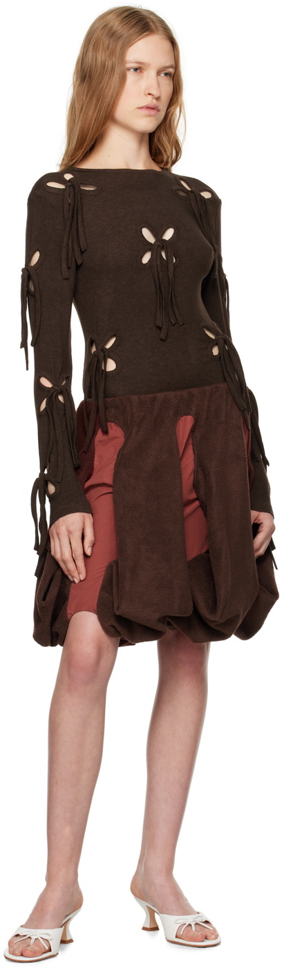 J.Kim Brown Petal T-shirt