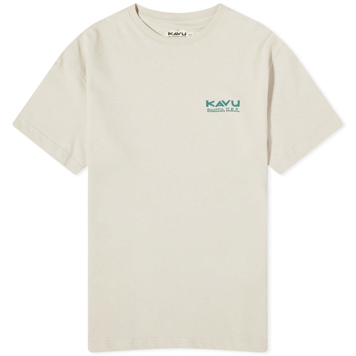 Photo: KAVU Men's Botanical Society T-Shirt in Oatmeal