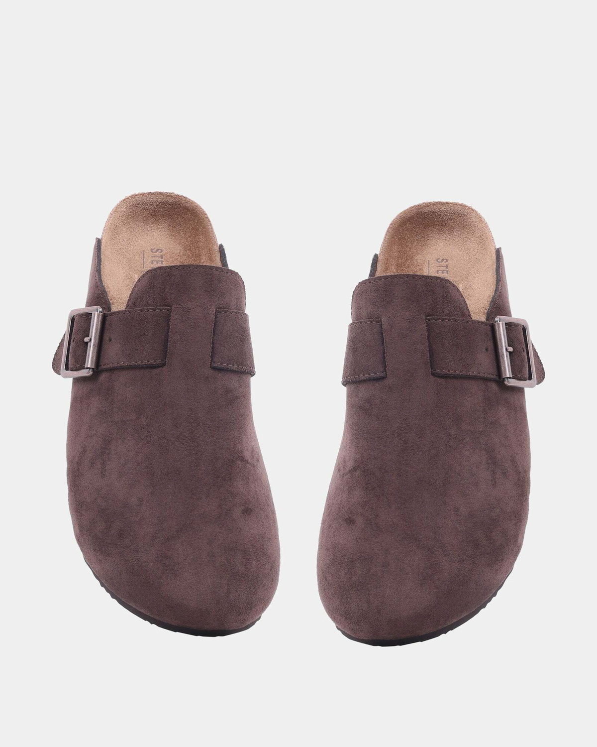 Steve Madden Clog Sandals in Brown Fabric