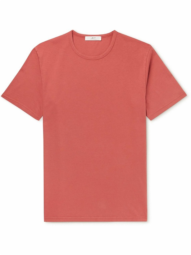Photo: Mr P. - Garment-Dyed Organic Cotton-Jersey T-Shirt - Pink