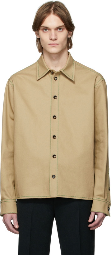 Photo: Bottega Veneta Beige Heavyweight Shirt