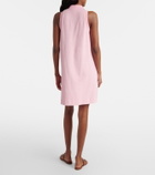 Hunza G Logo cotton terry polo dress