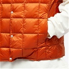 Taion Men's V-Neck Down Vest in Brick Orange