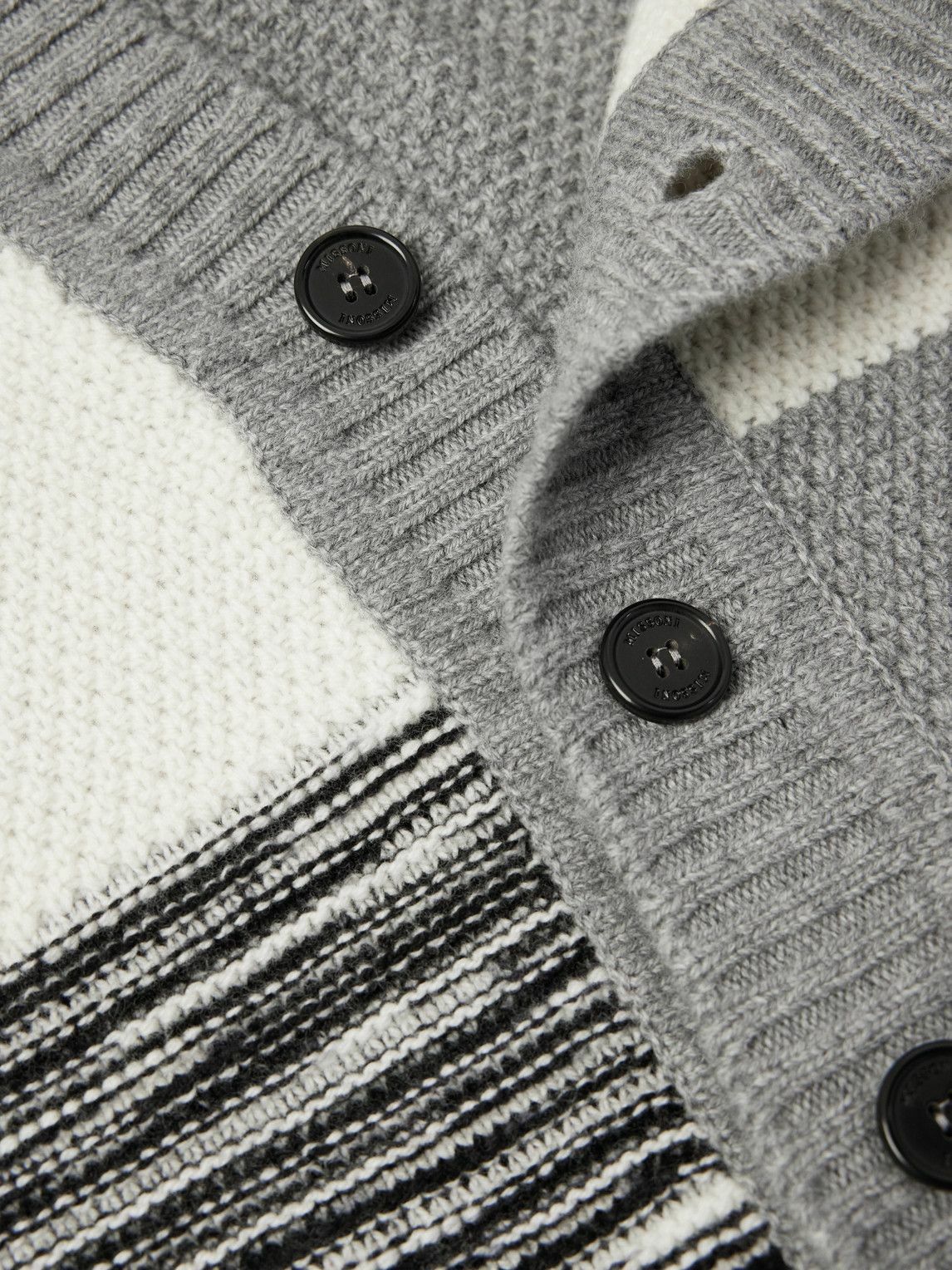Missoni - Patchwork Wool Cardigan - Gray