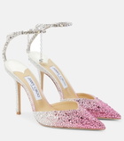Jimmy Choo - Saeda 100 embellished pumps