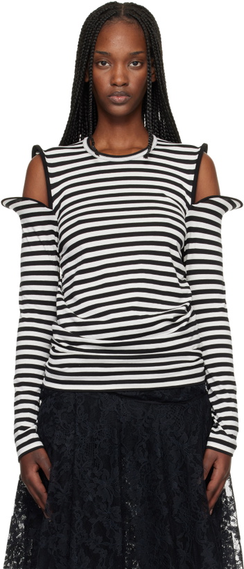 Photo: Junya Watanabe Black & White Stripe Jersey T-shirt