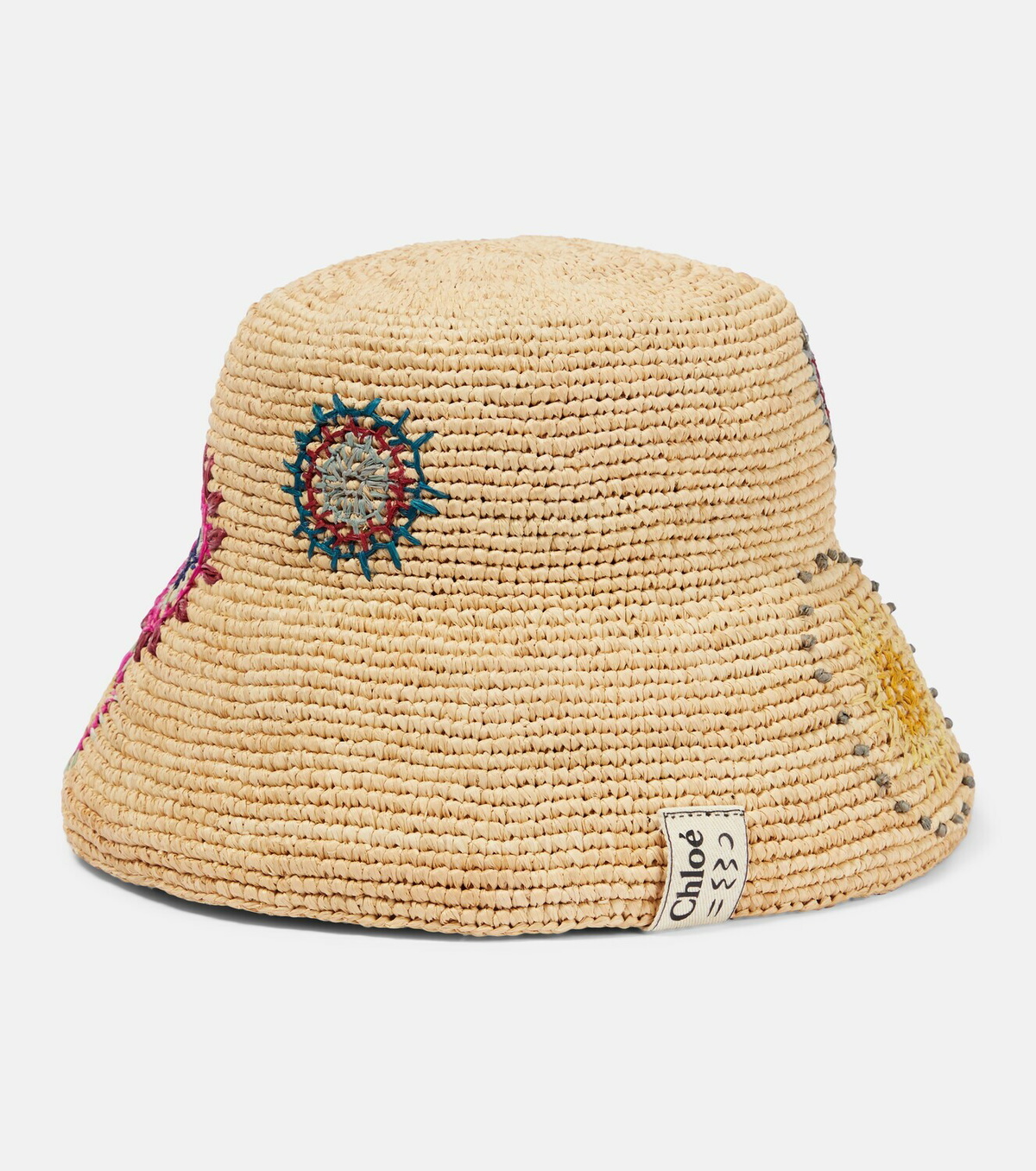 Chloe - Embroidered raffia bucket hat Chloe display picture 2