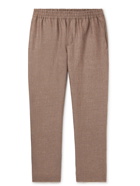 Loro Piana - Straight-Leg Washed-Linen Trousers - Brown