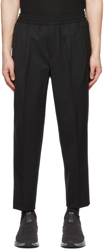 Photo: ZEGNA Black Wool Trousers