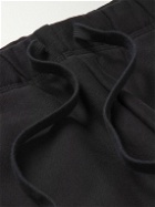 Carhartt WIP - American Script Tapered Cotton-Blend Jersey Sweatpants - Black