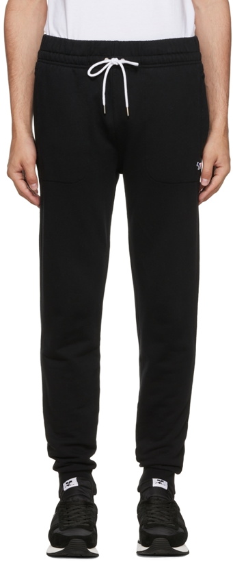 Photo: Maison Kitsuné Black Tricolor Fox Lounge Pants