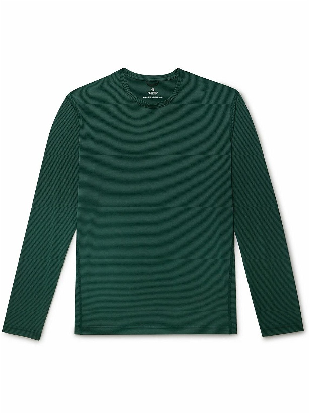 Photo: Reigning Champ - Striped Stretch-Jersey T-Shirt - Green