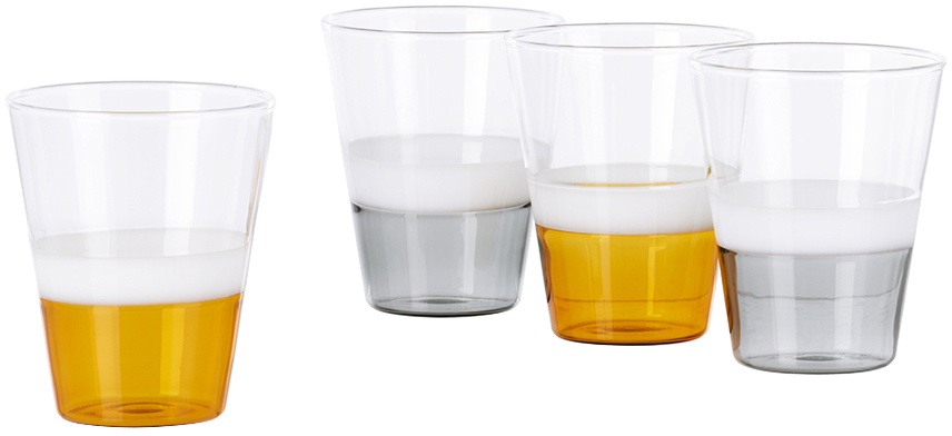 POLSPOTTEN Orange & Gray Collar Chic Tumbler Set