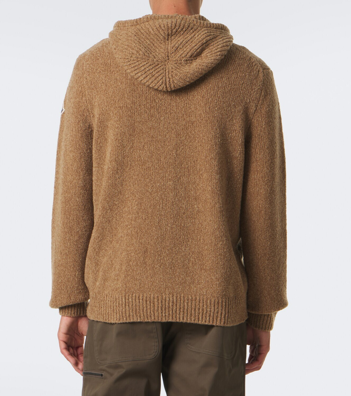 Moncler Bouclé wool-blend zip-up hoodie