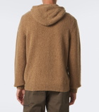 Moncler Bouclé wool-blend zip-up hoodie