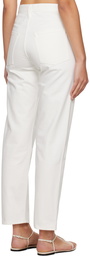 Jil Sander White Five-Pocket Jeans