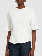 ETRO - Logo Cotton Jersey Crop T-shirt