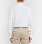 Brioni - Slim-Fit Cotton-Piqué Shirt - Men - White