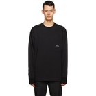 OAMC Black I.D. Long Sleeve T-Shirt